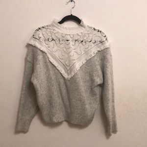 Zara lace detail sweater